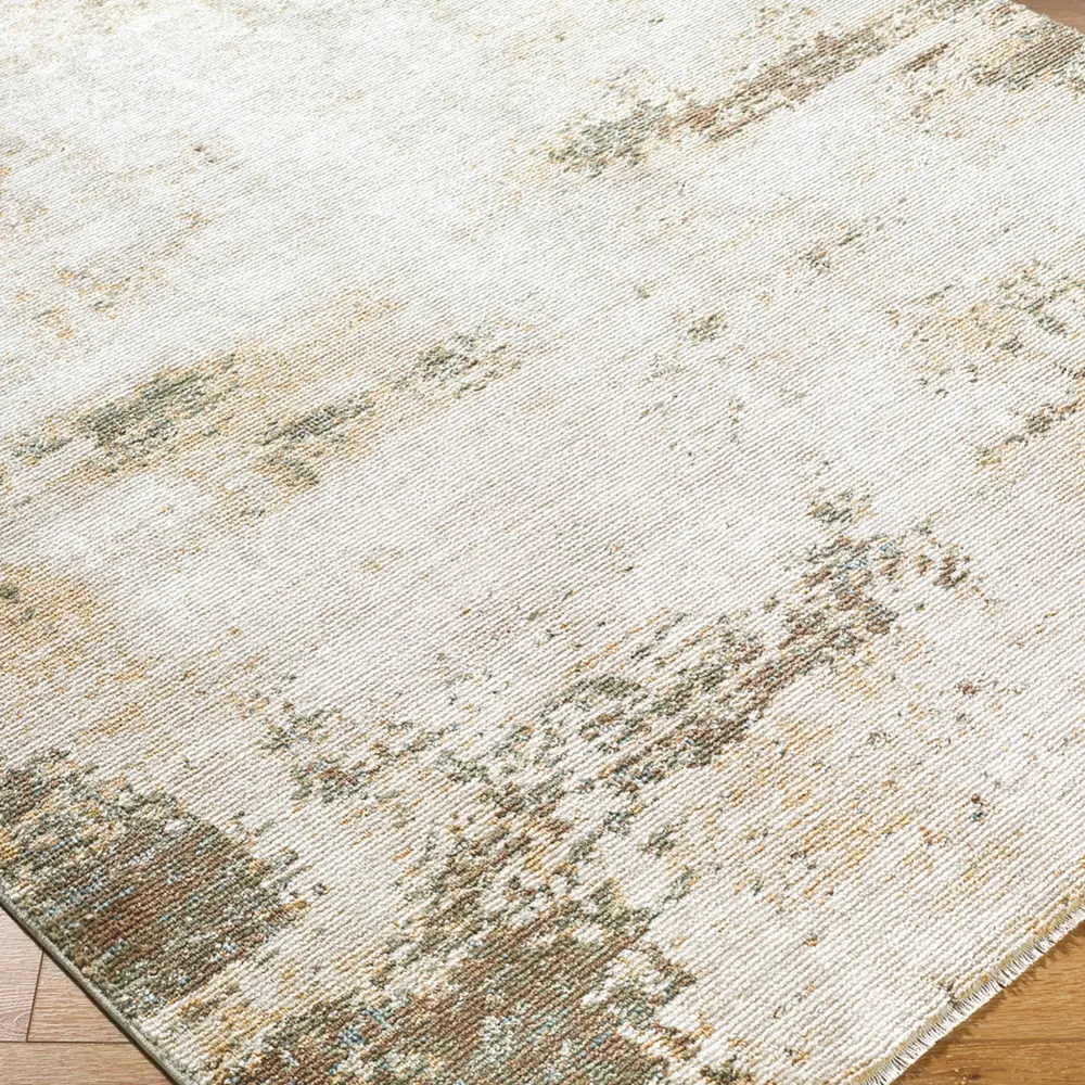 Myrtle Avenue III Galey Alix X Livabliss Abstract Modern Marble Cream Rug - Image 3