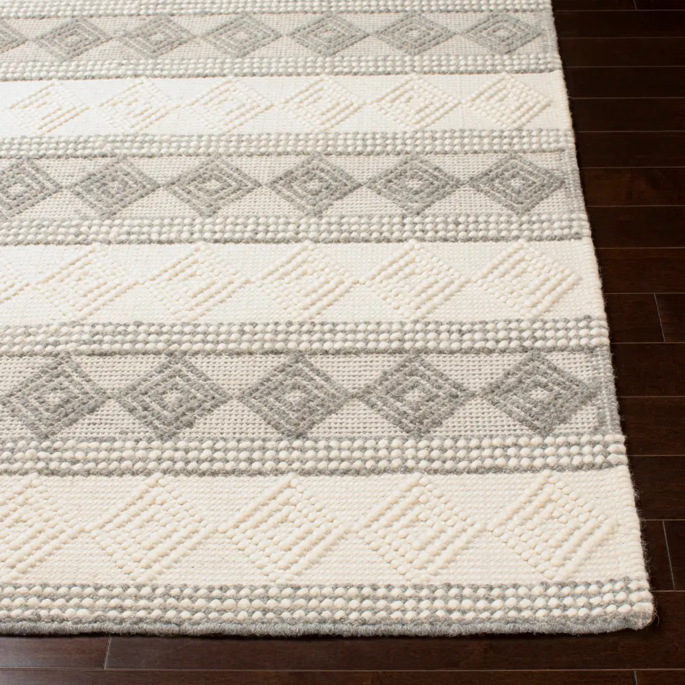 Tarini Hand-Woven Cottage Wool Charcoal Rug - Image 5