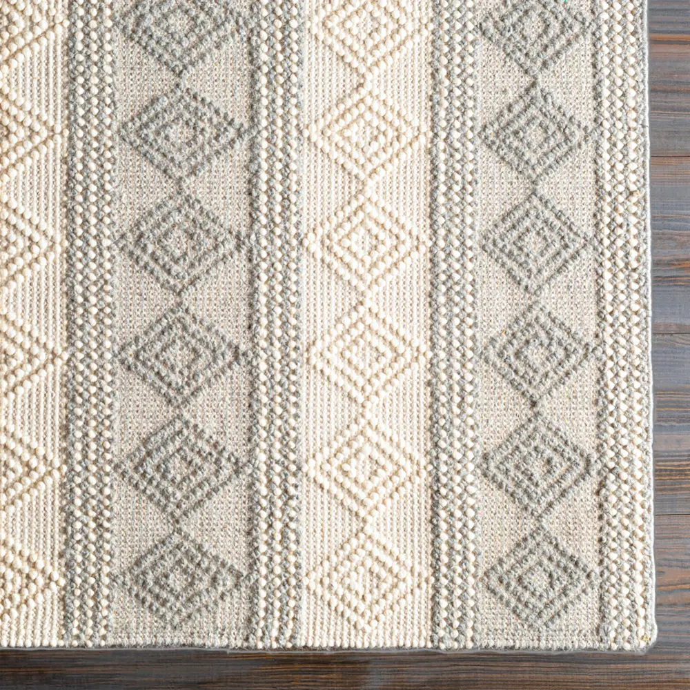 Tarini Hand-Woven Cottage Wool Charcoal Rug - Image 6