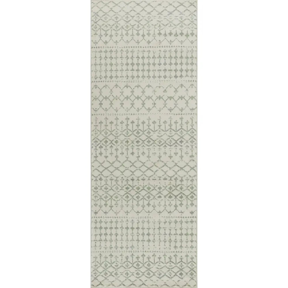 Taryn Berber Geometric High Pile Sage Rug - Image 3