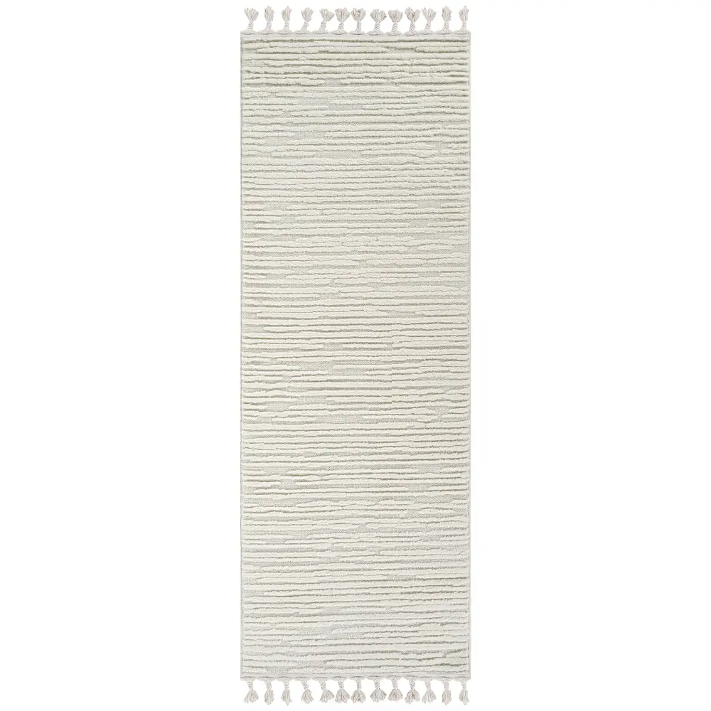 Tatum Scandi Global High Pile Ivory Rug - Image 6