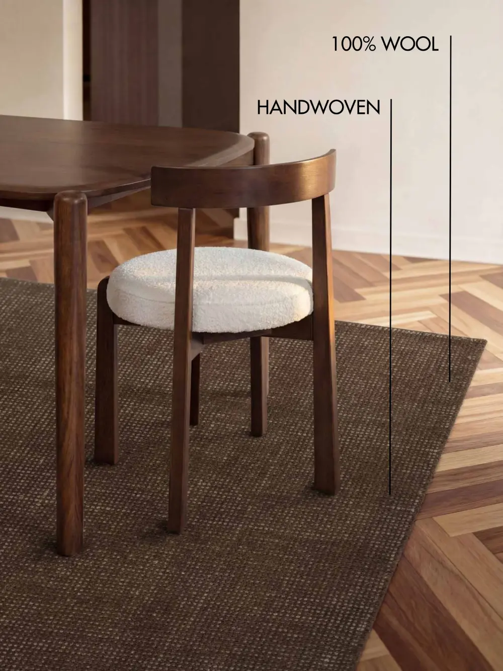 Ted Baker Greenwich Wool Rug Brown 106363 - Image 2