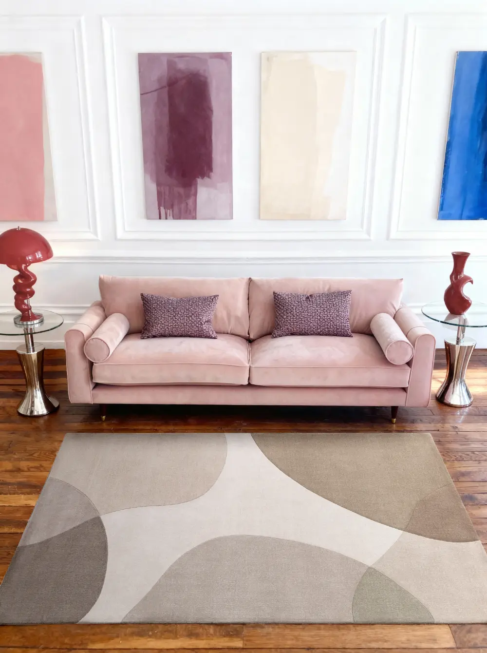 Ted Baker Hackney wool Rug Clarissa Beige Grey 106355