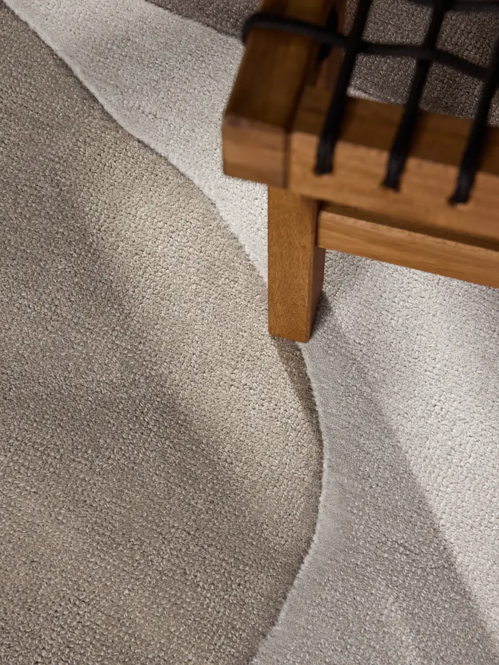 Ted Baker Hackney wool Rug Clarissa Beige Grey 106355 - Image 3