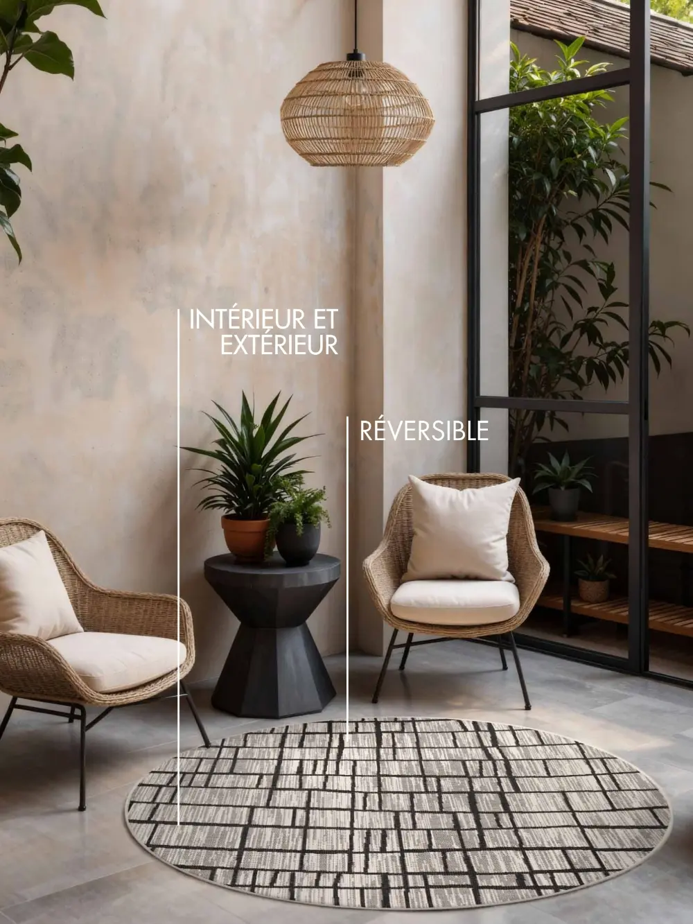 Ted Baker Haringey Black White Indoor Outdoor 106387 - Image 9