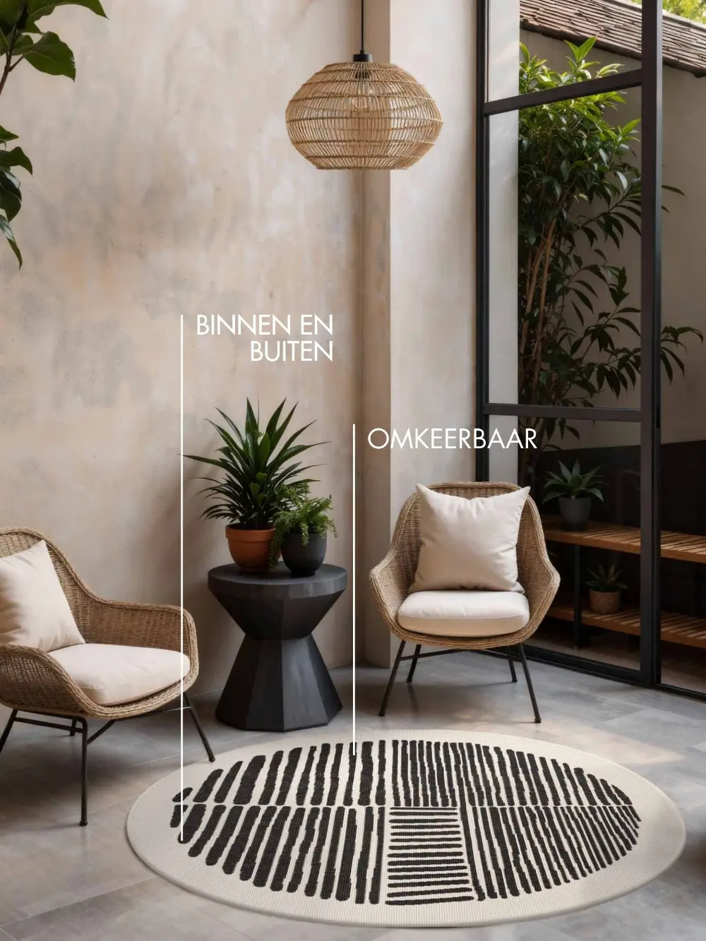 Ted Baker Haringey Black White Indoor Outdoor 106390 - Image 3