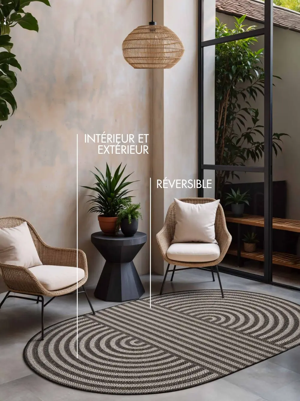 Ted Baker Haringey Black White Indoor Outdoor 106392 - Image 8