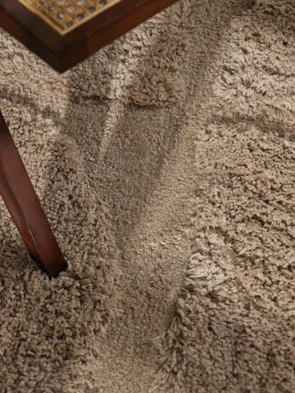 Ted Baker Lambeth High Pile Rug Jasper Beige 106370 - Image 7