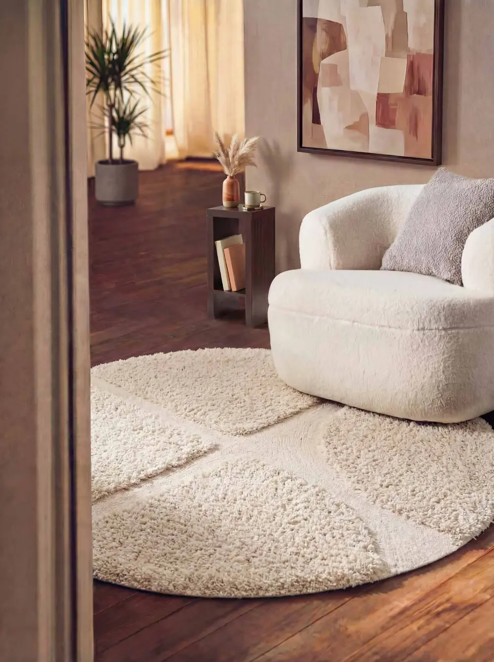 Ted Baker Lambeth High Pile Rug Jasper Cream 106371 - Image 2