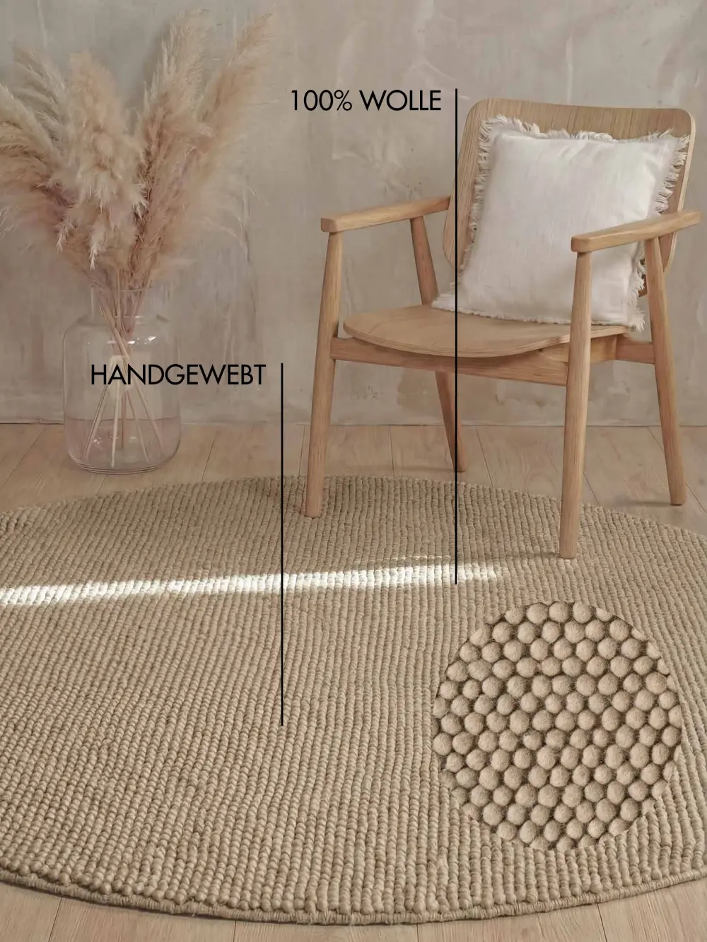 Ted Baker Richmond Woolen Rug Diana Beige 106367 - Image 4