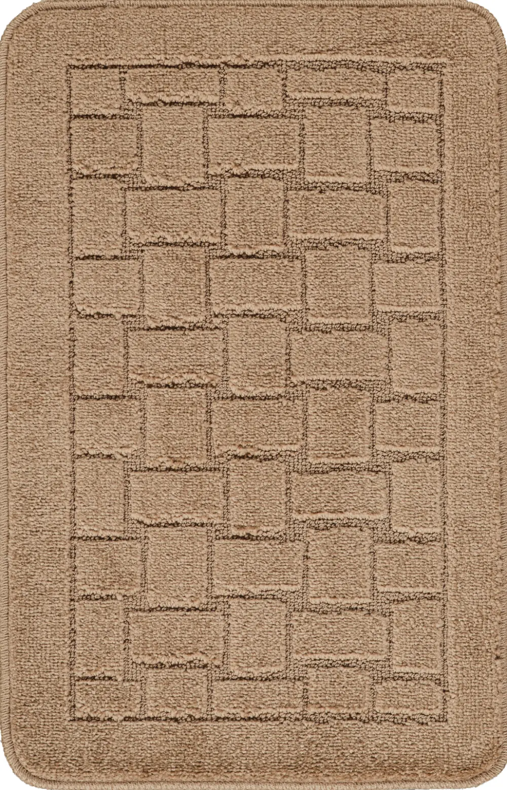 Tegan 2-Piece Machine Washable Non-Slip Brown Bathroom Rug Set - Image 8