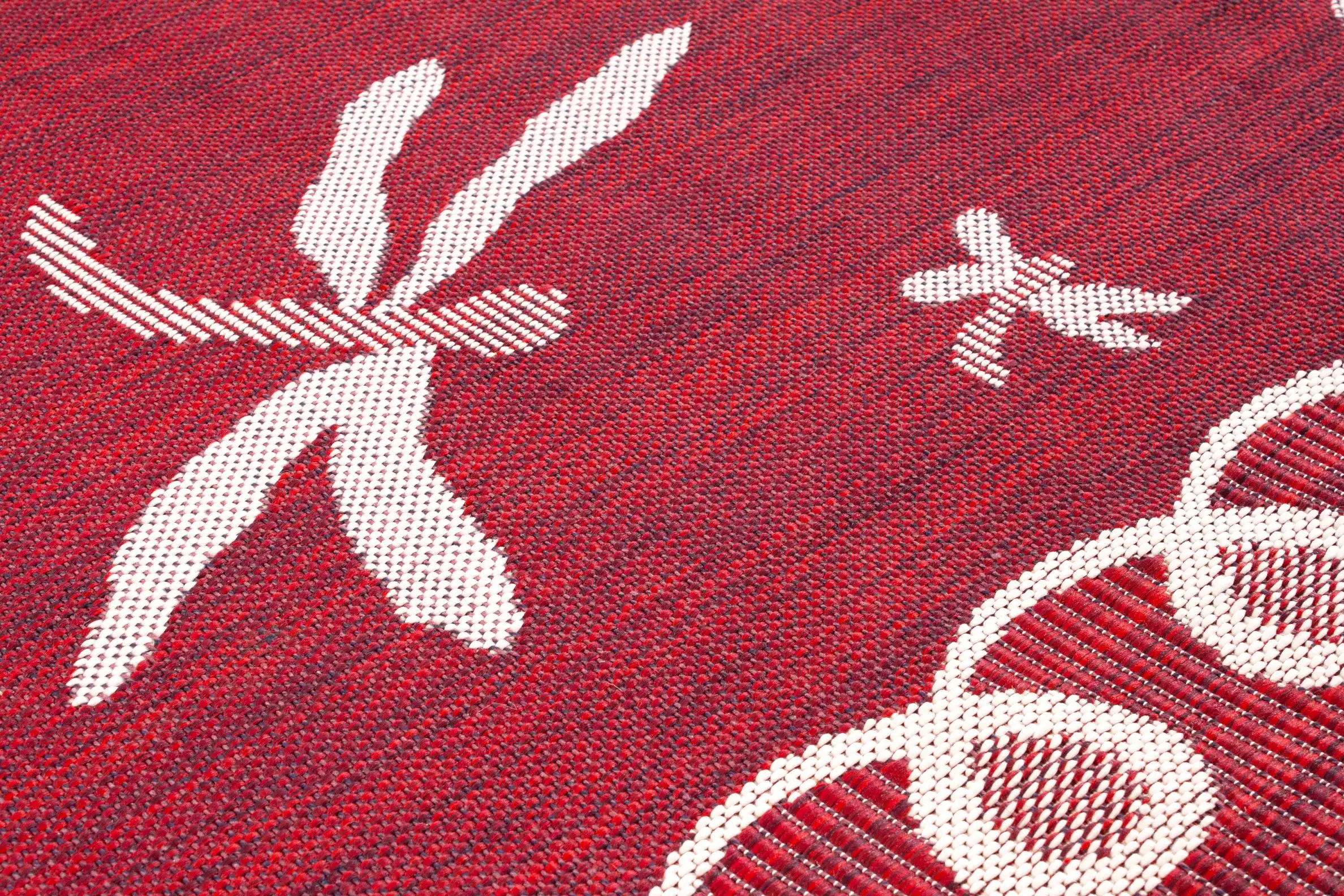 Terrace Outdoor Dragonfly Bordeaux Rug - Image 3