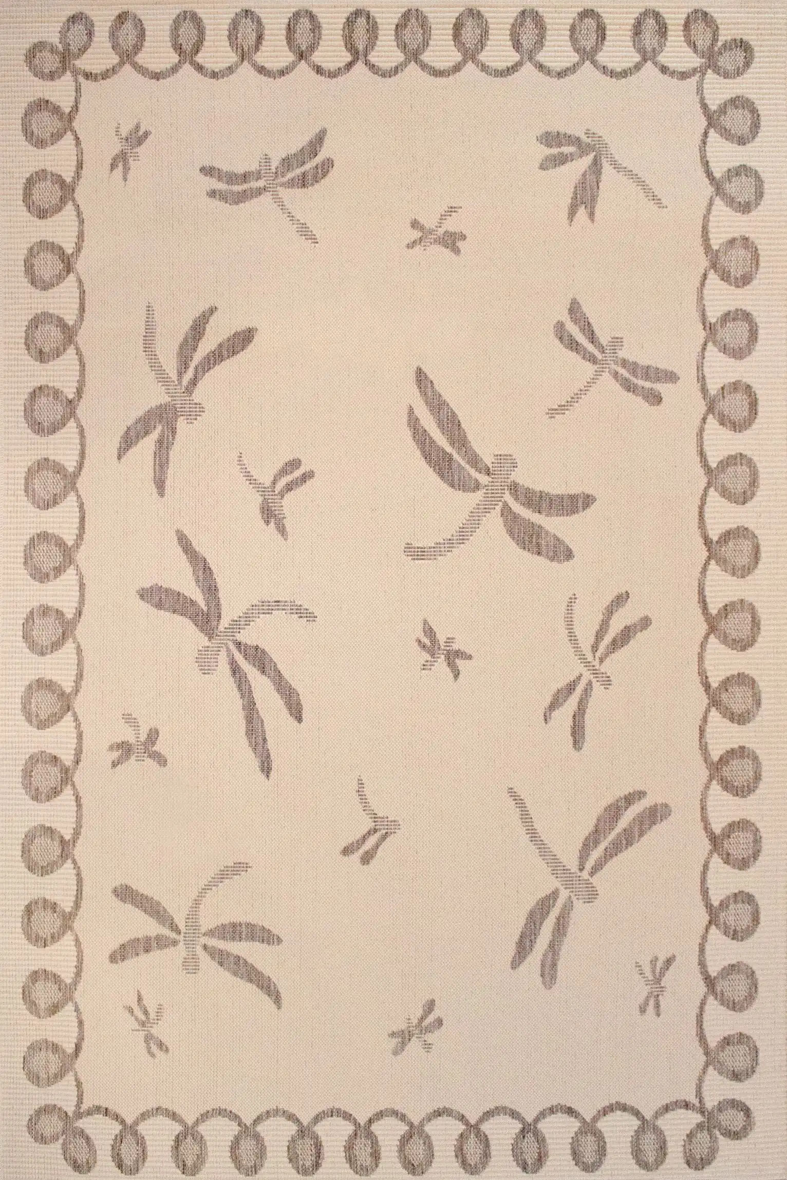 Terrace Outdoor Dragonfly Natural Rug - Image 2