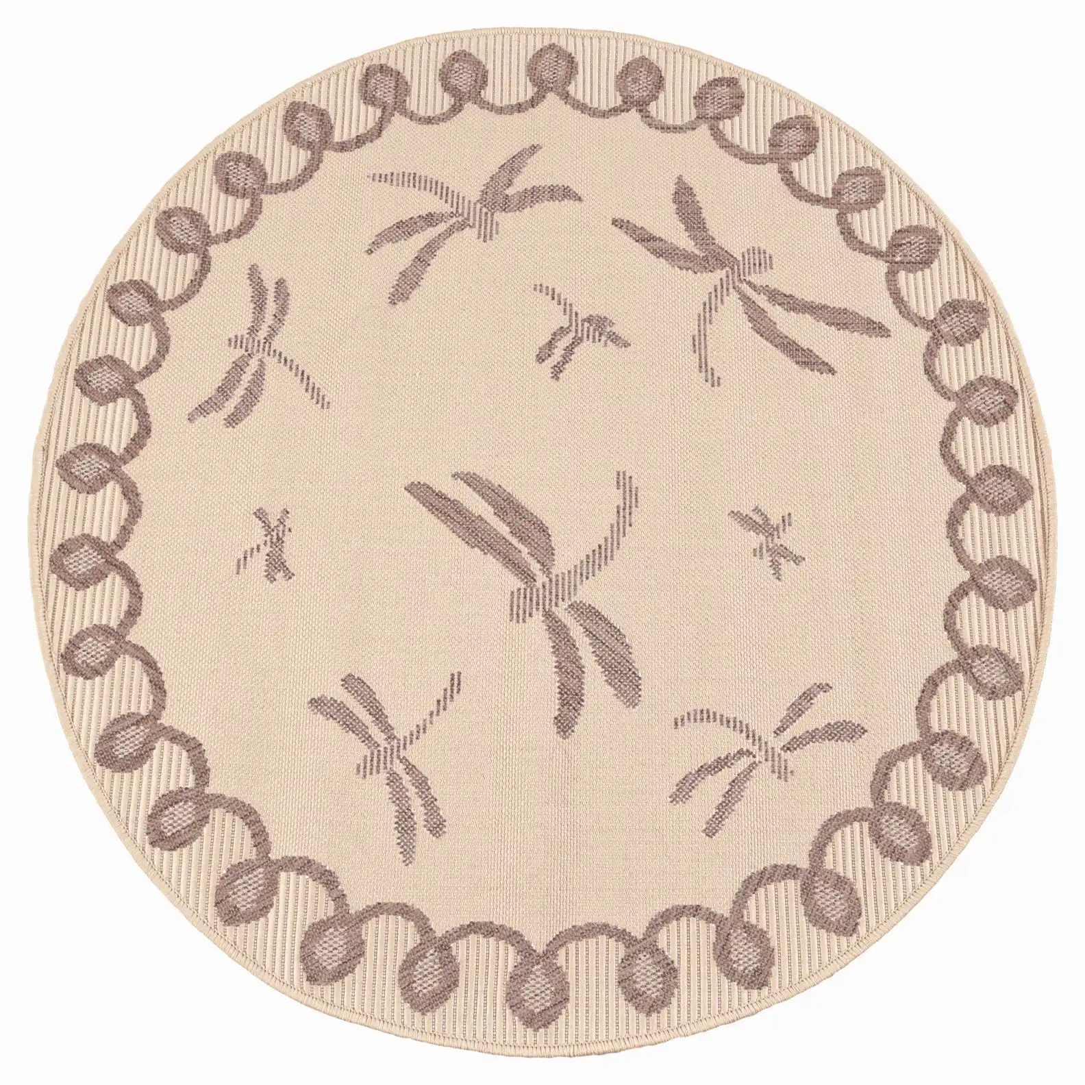 Terrace Outdoor Dragonfly Natural Rug - Image 5