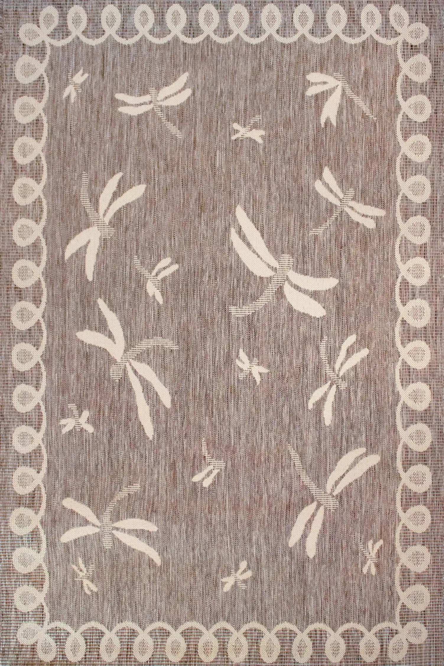 Terrace Outdoor Dragonfly Taupe Rug - Image 2