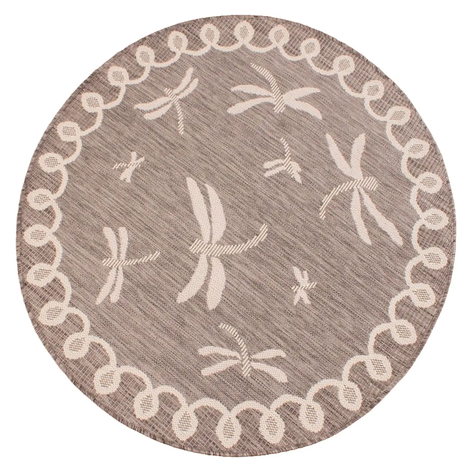 Terrace Outdoor Dragonfly Taupe Rug - Image 5