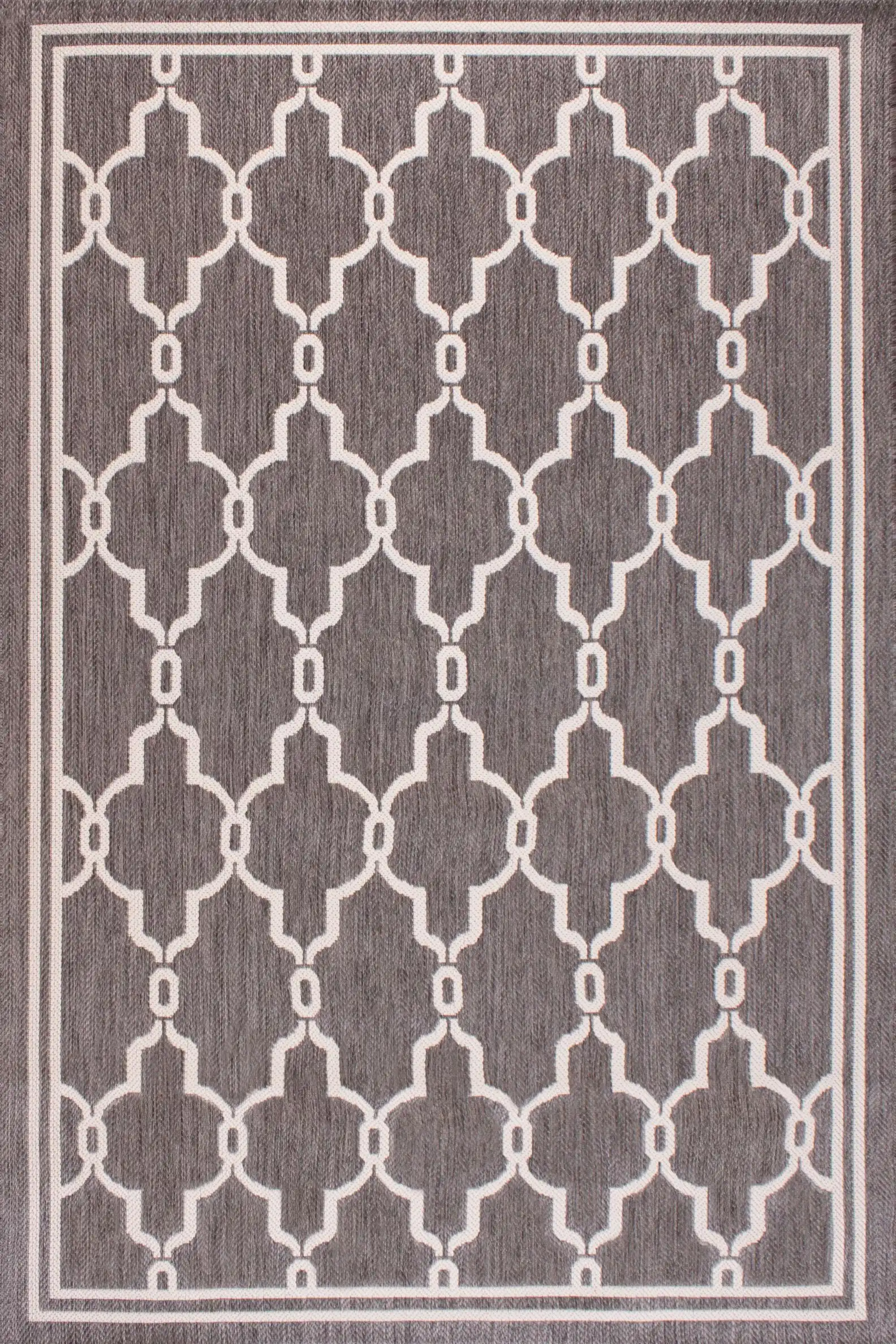 Terrace Outdoor Spanish Tile Grey Rug - Image 2