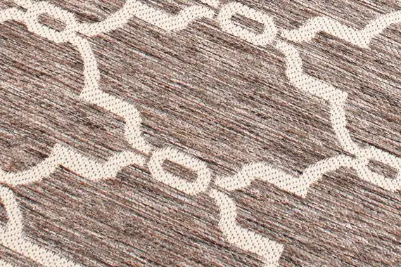 Terrace Outdoor Spanish Tile Taupe Rug - Image 2