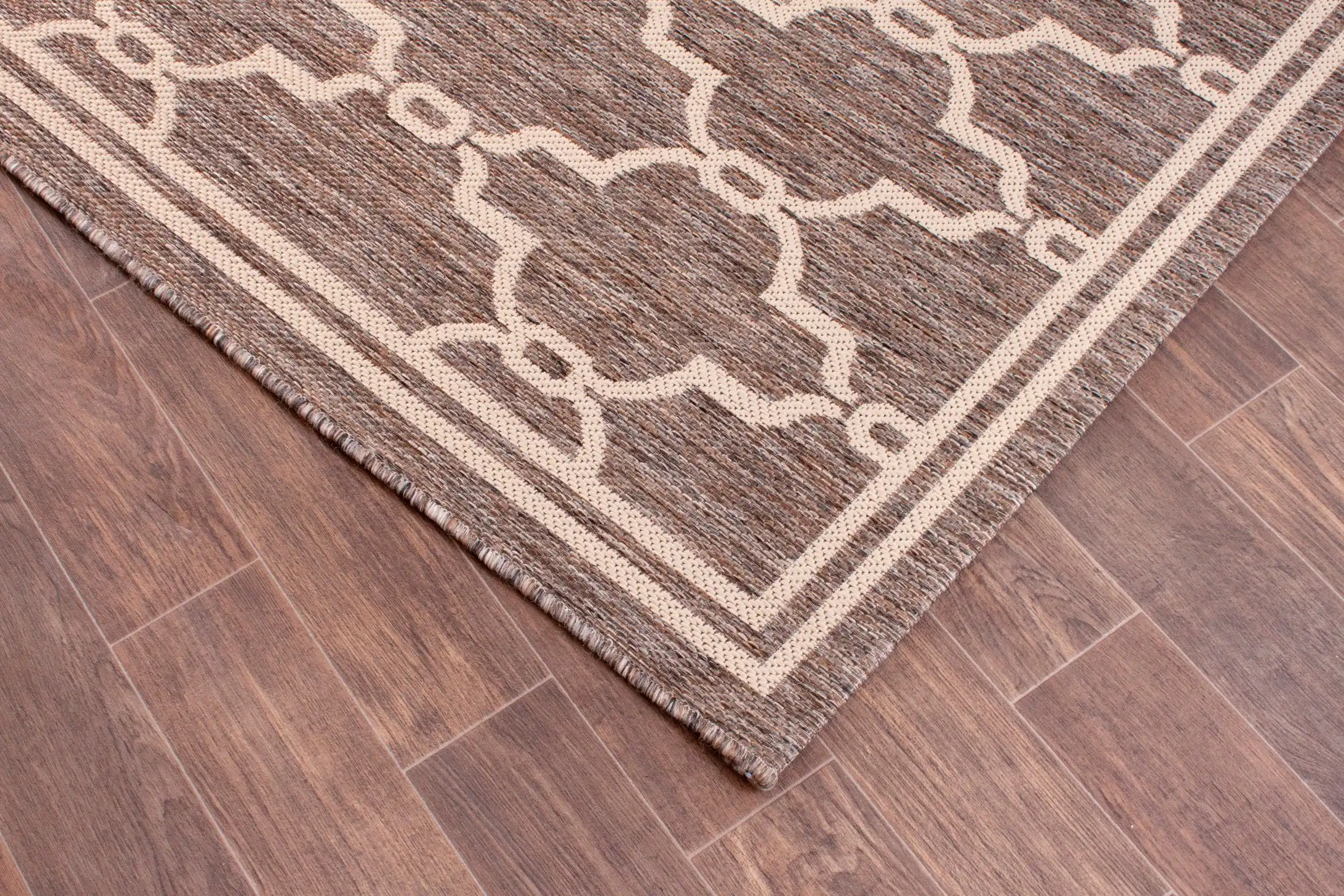 Terrace Outdoor Spanish Tile Taupe Rug - Image 3