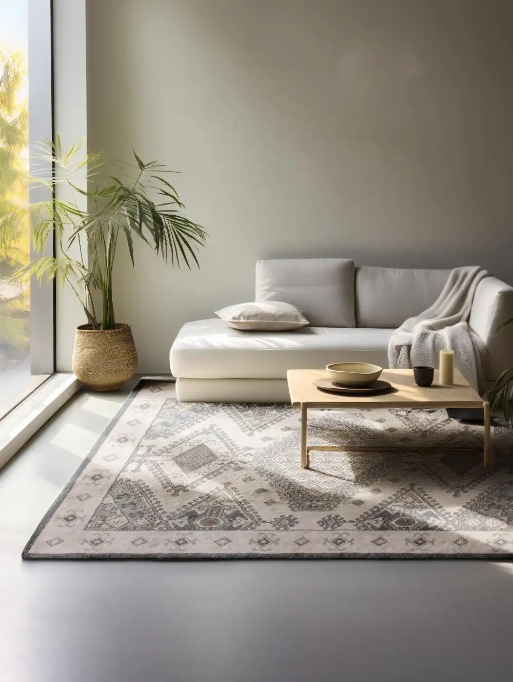 Terrain 106004 Cream Grey Rug