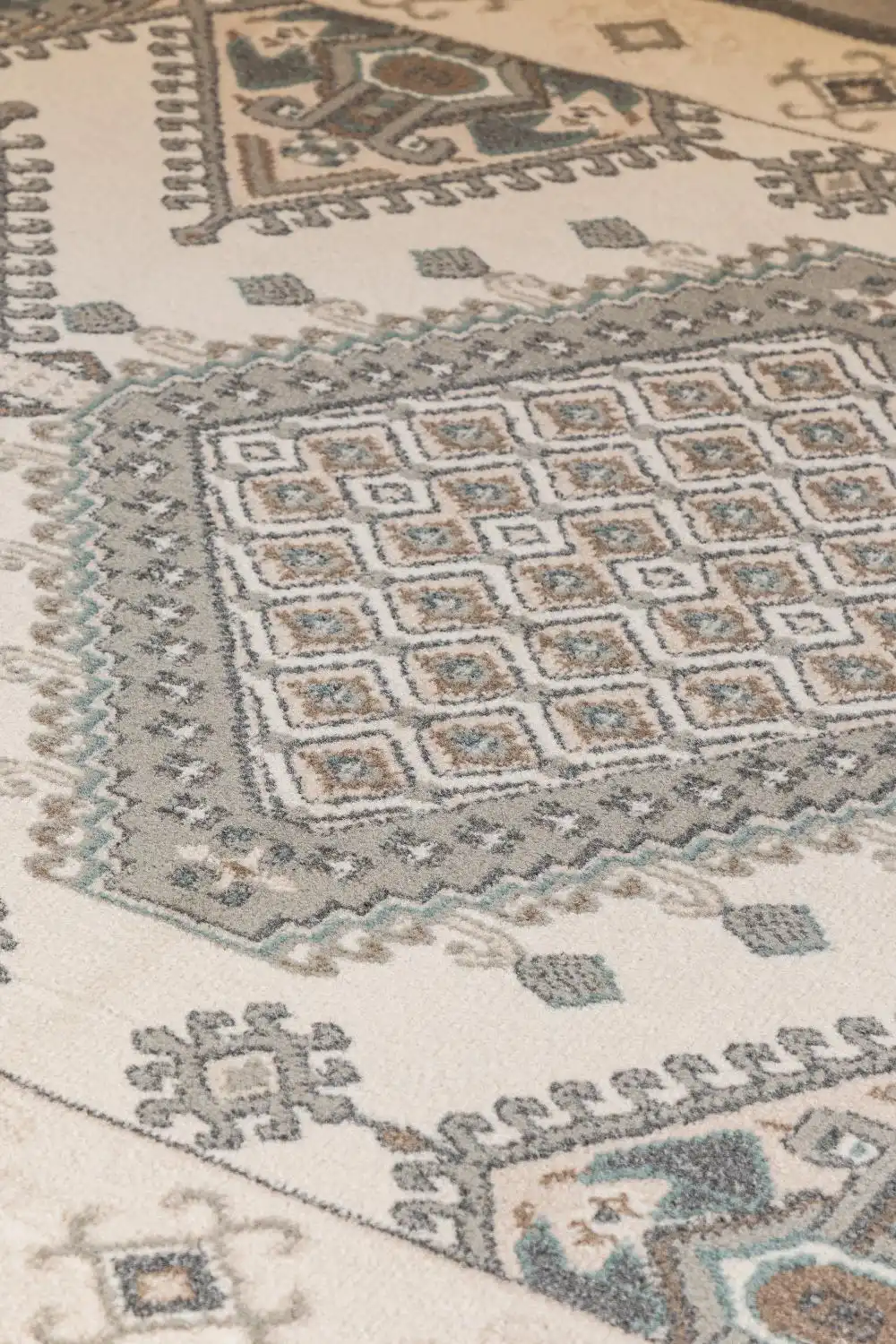 Terrain 106004 Cream Grey Rug - Image 3