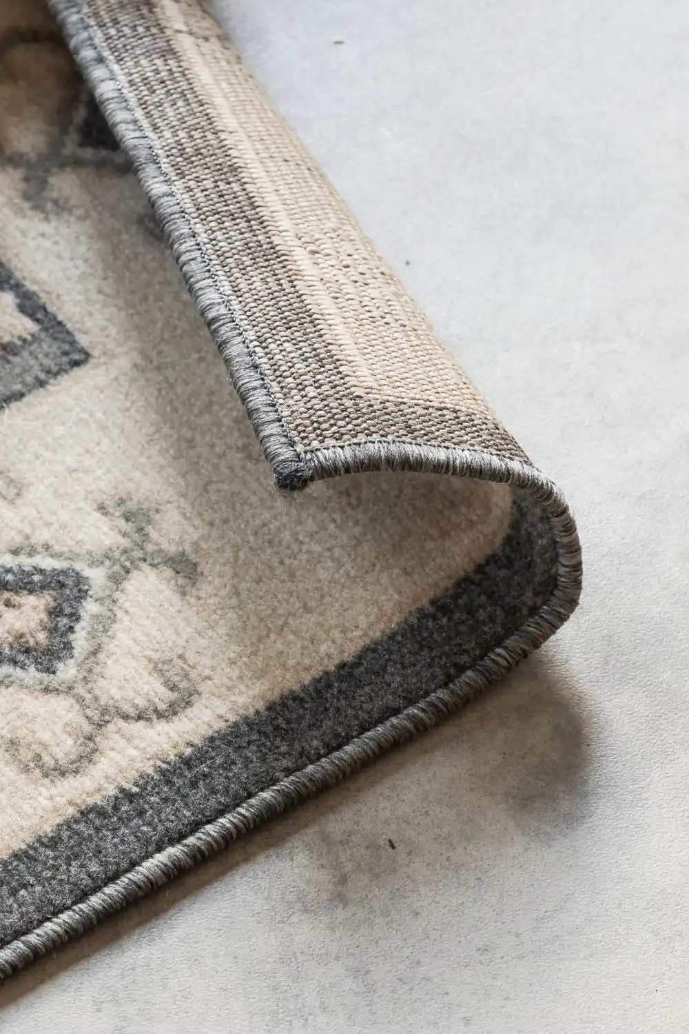 Terrain 106004 Cream Grey Rug - Image 5