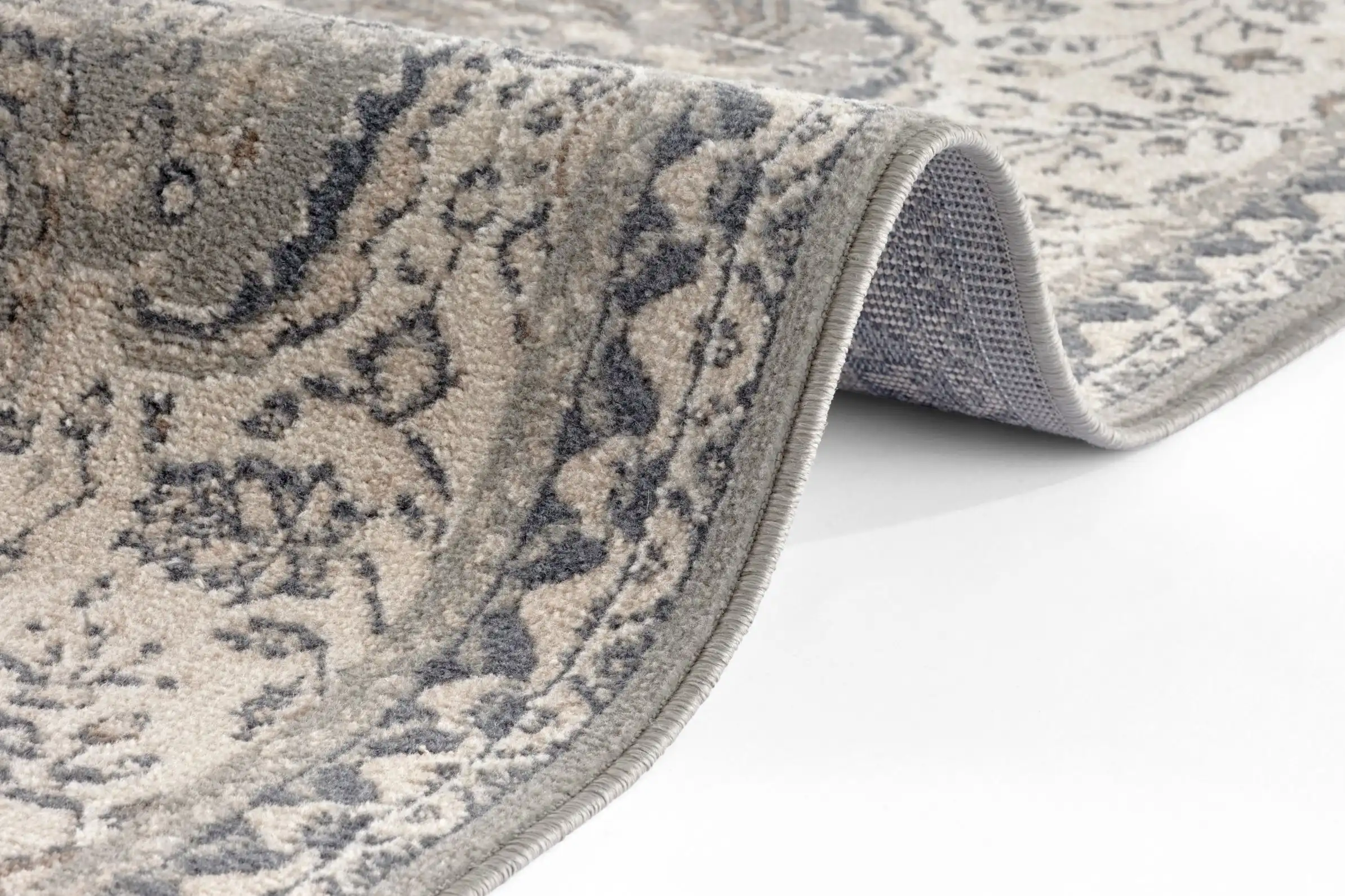Terrain 105604 Orken Grey Cream Rug - Image 4