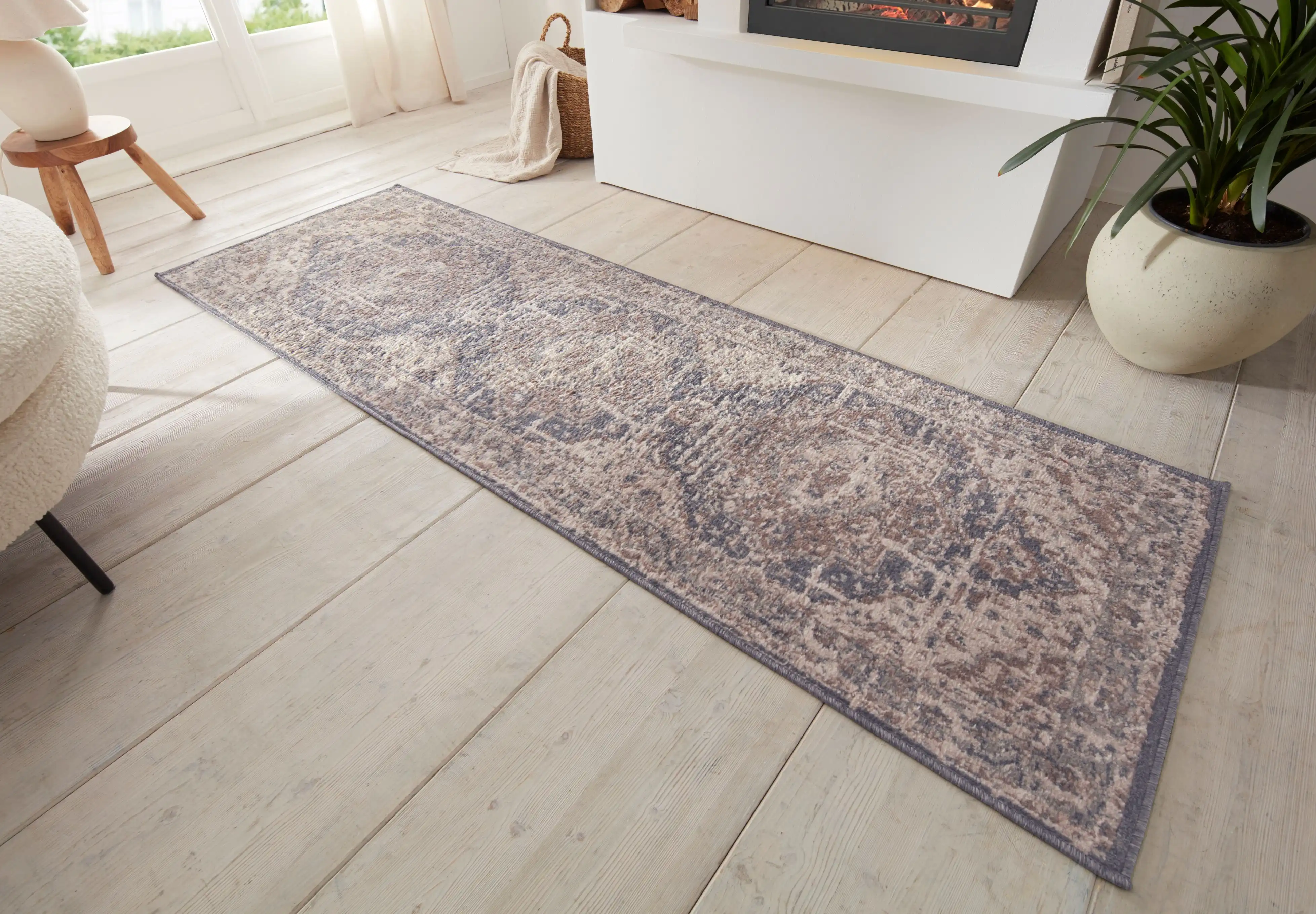 Terrain 105595 Sand Cream Blue Rug - Image 5