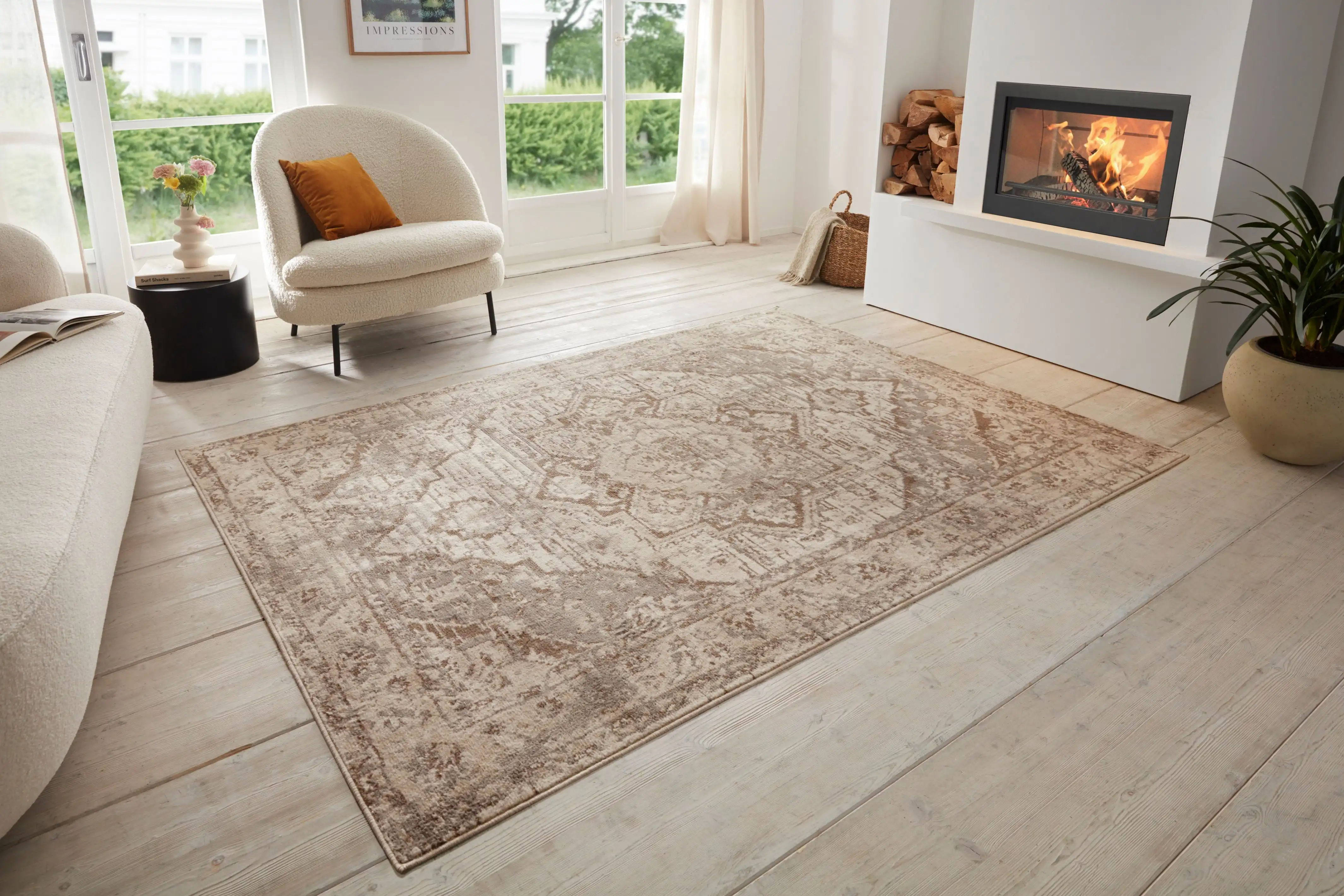 Terrain 105597 Sand Cream Brown Rug