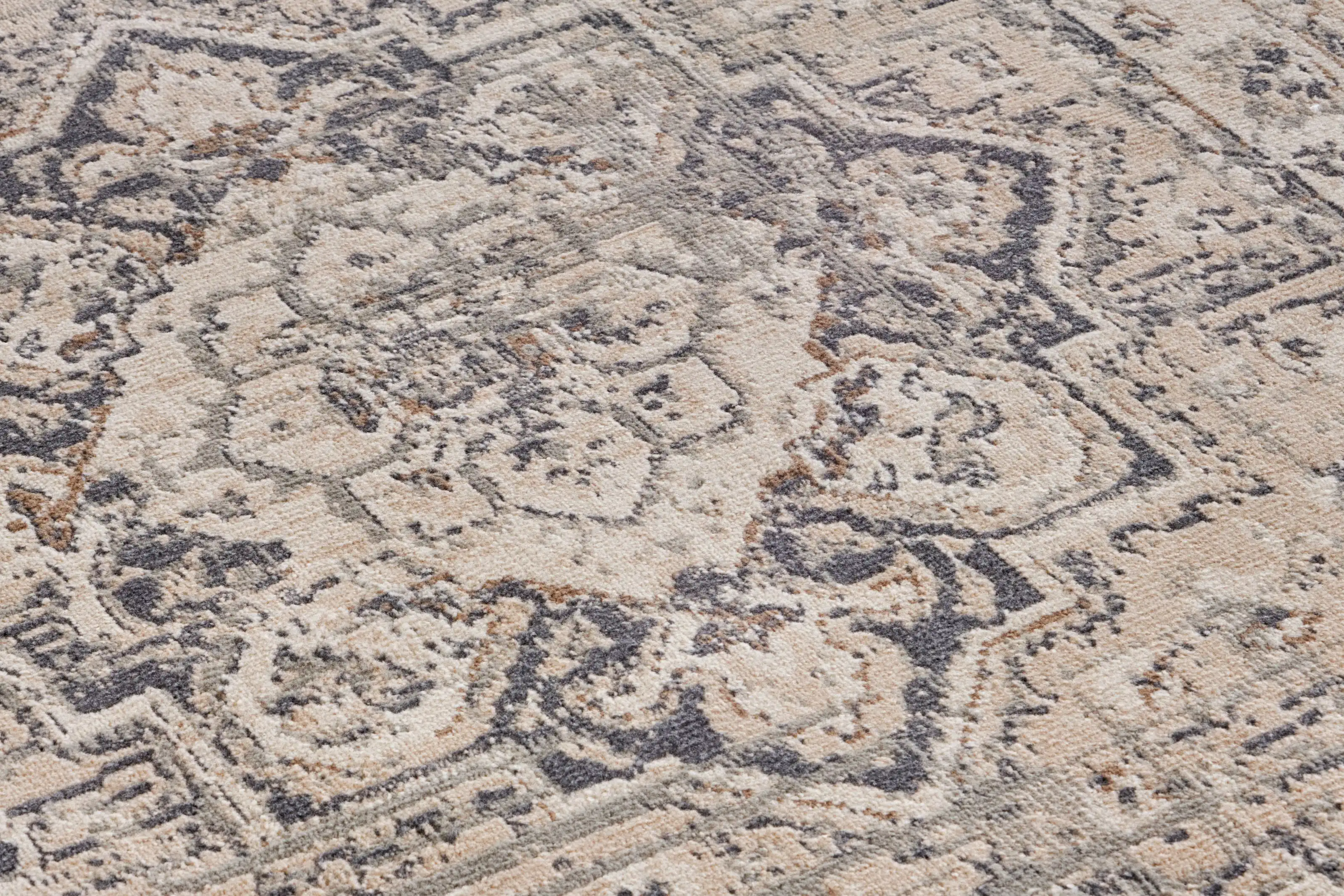 Terrain 105596 Sand Cream Grey Rug - Image 3