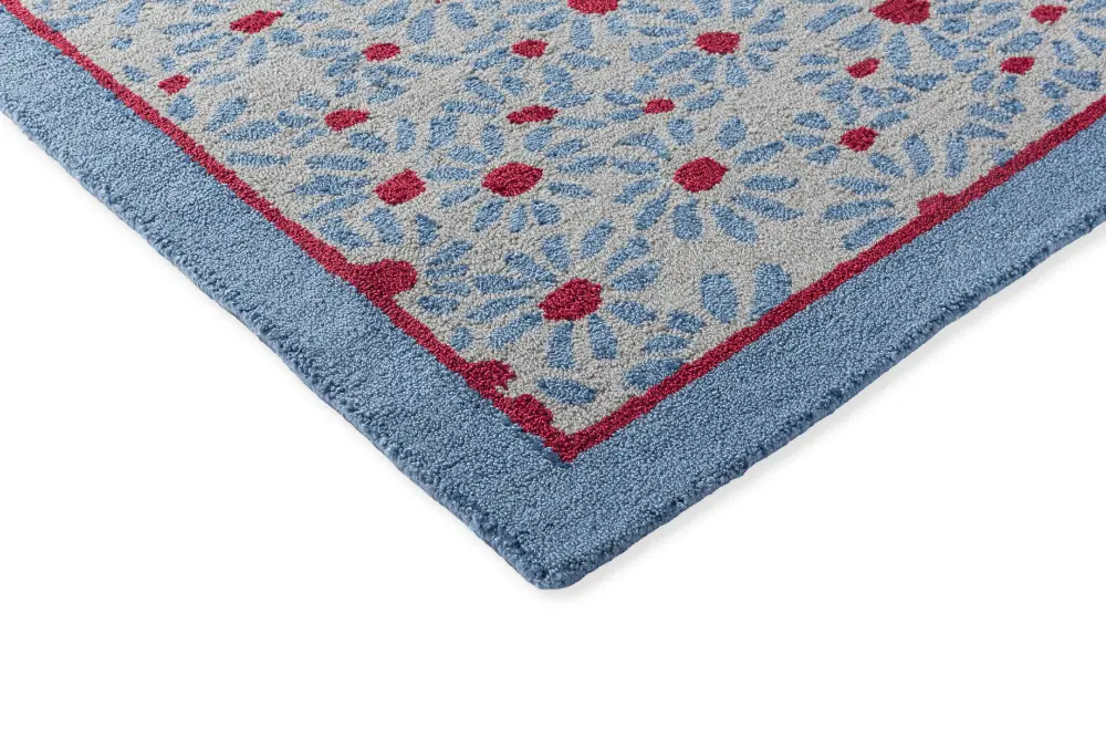 Thorncliff Laura Ashley Daisy Sky Blue outdoor 480308 Rug - Image 3