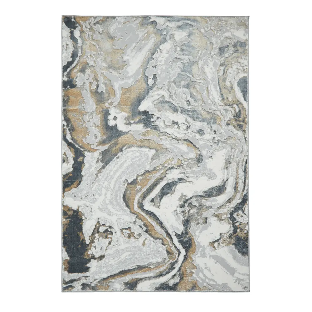 Tidal TL837 Silver/Beige Modern Abstract Rug - Image 7