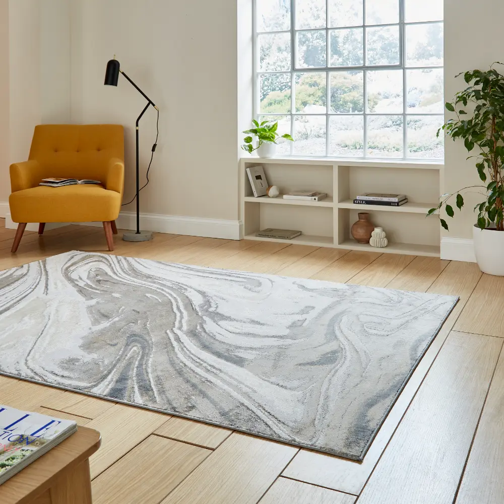 Tidal TL841 Silver Modern Abstract Rug - Image 2