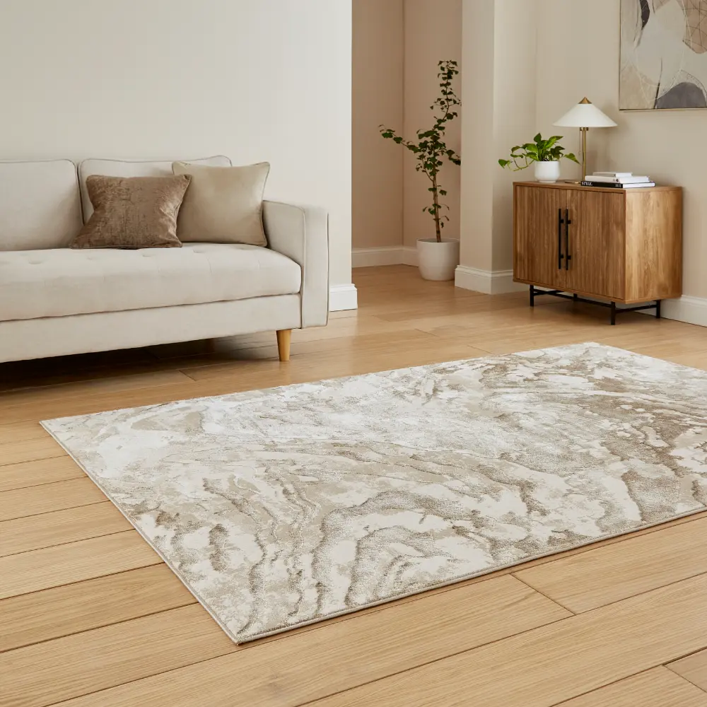 Tidal TL982 Beige Modern Abstract Rug - Image 2