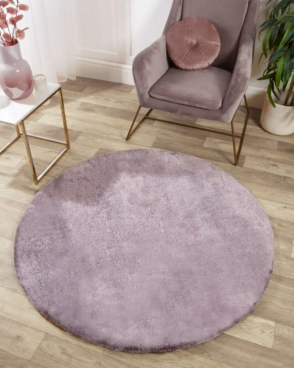 TIPPED LUXE FUR AMETHYST REFLECTION Rug - Image 8