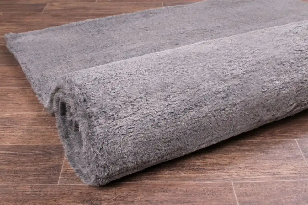 TIPPED LUXE FUR SHADOW GREY Rug - Image 6