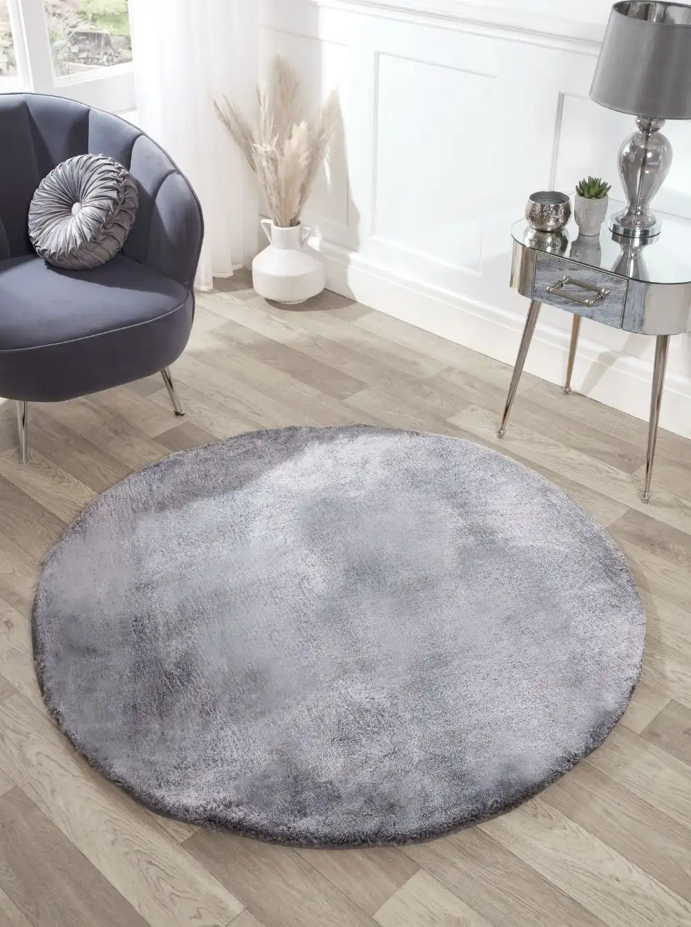 TIPPED LUXE FUR SHADOW GREY Rug - Image 7