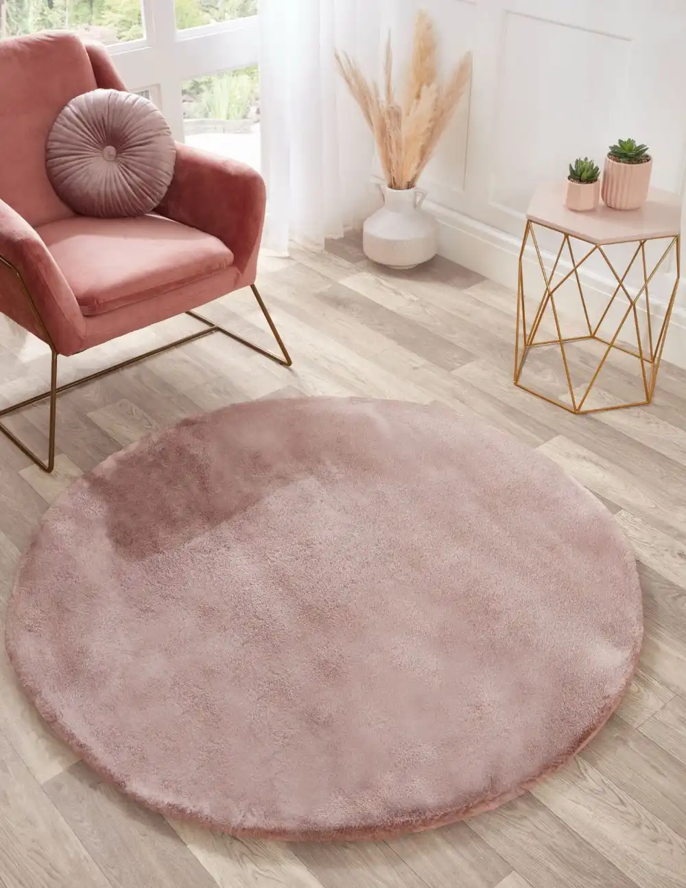 TIPPED LUXE FUR SPICED PINK Rug - Image 8