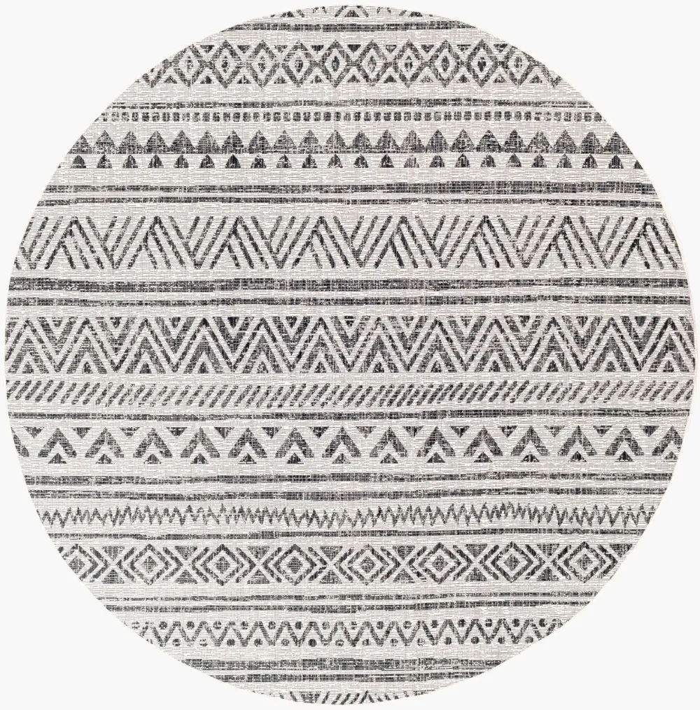 Titi In- & Outdoor Geometric Black Rug - Image 3