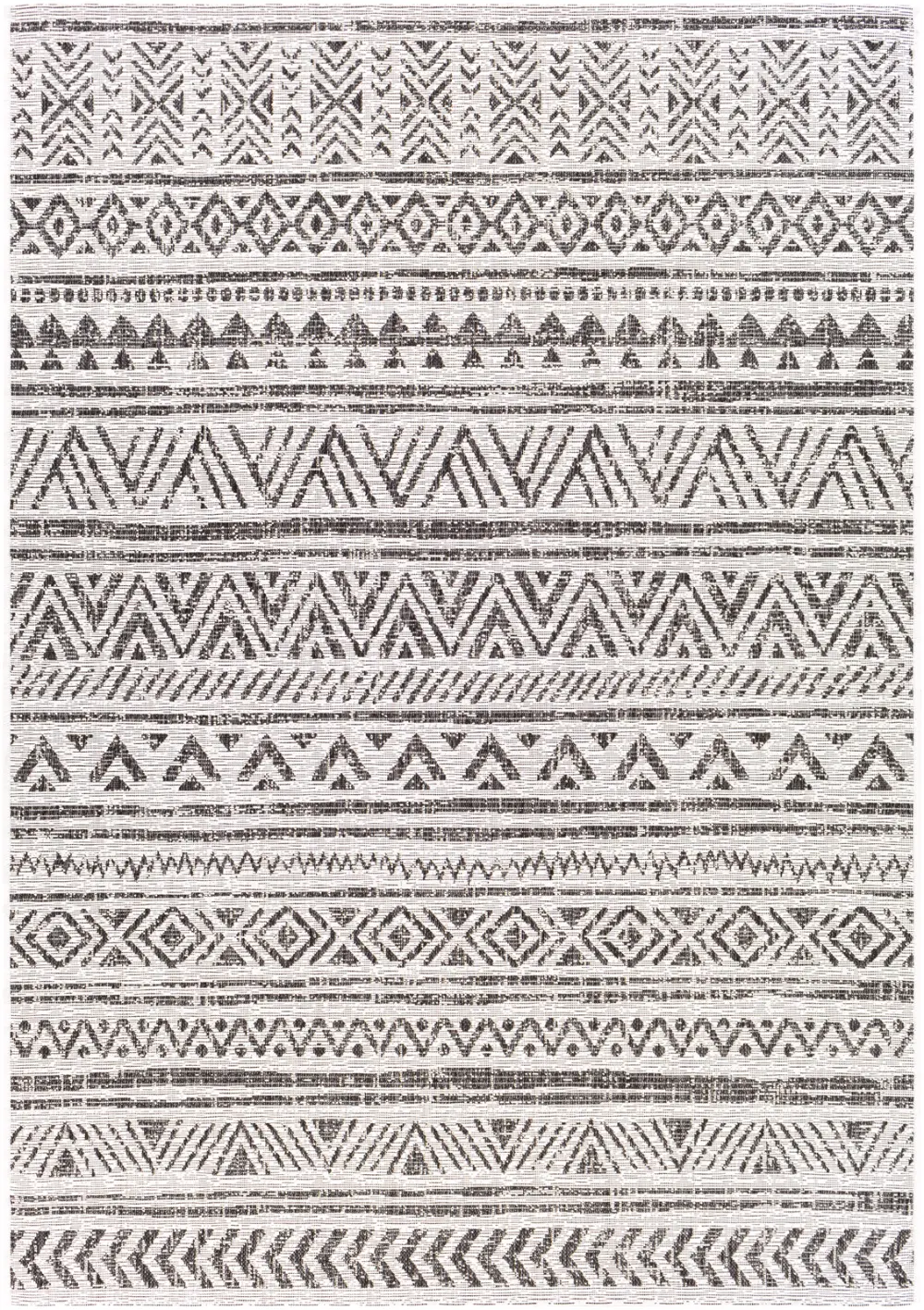 Titi In- & Outdoor Geometric Black Rug - Image 5