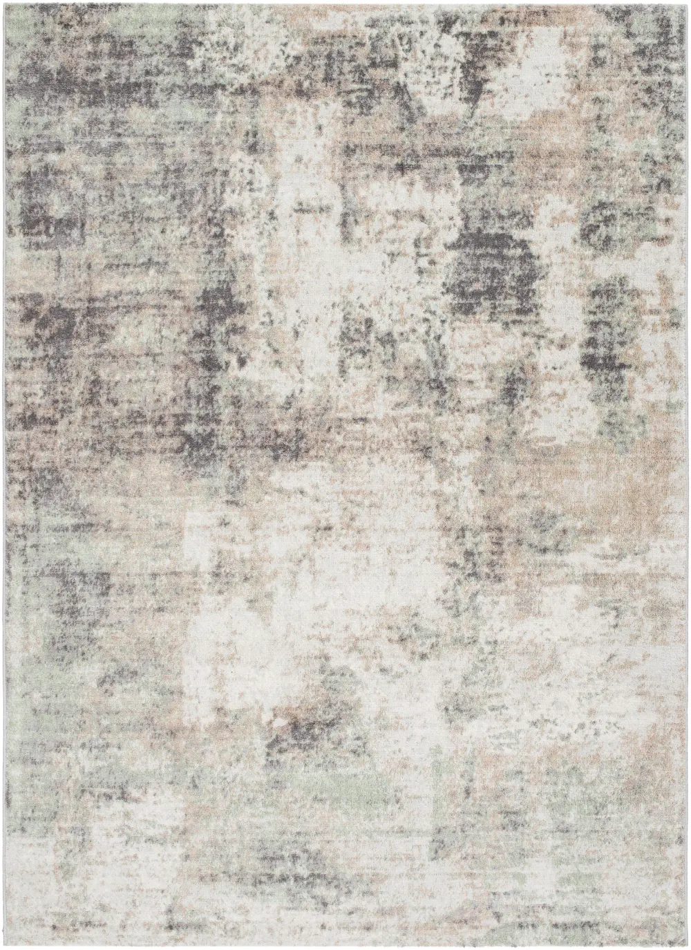 Topaz Abstract Modern Marble Light Brown/Charcoal Rug - Image 3