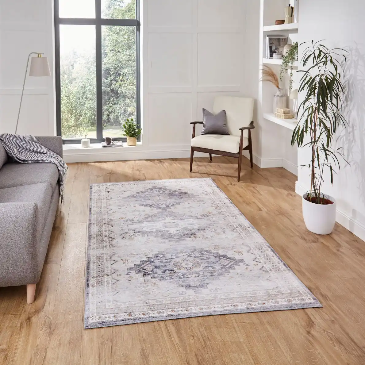 Topaz Think H1265 Grey Beige Rug