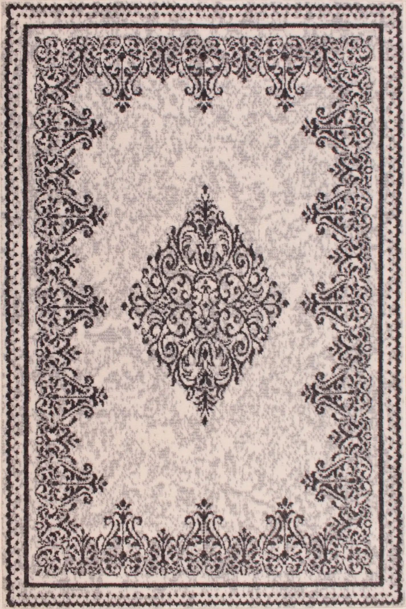 Traditional Poly Douglas Cream Rug - Image 2