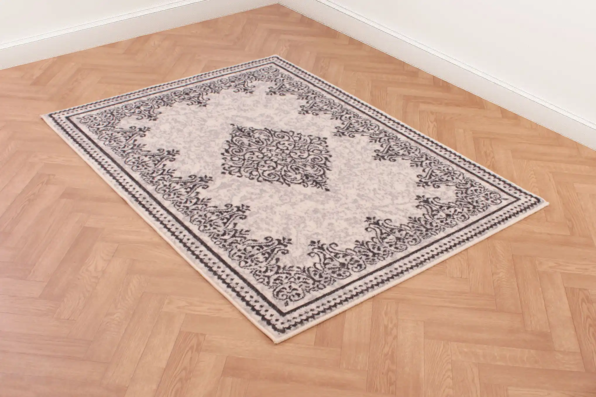 Traditional Poly Douglas Cream Rug - Image 4
