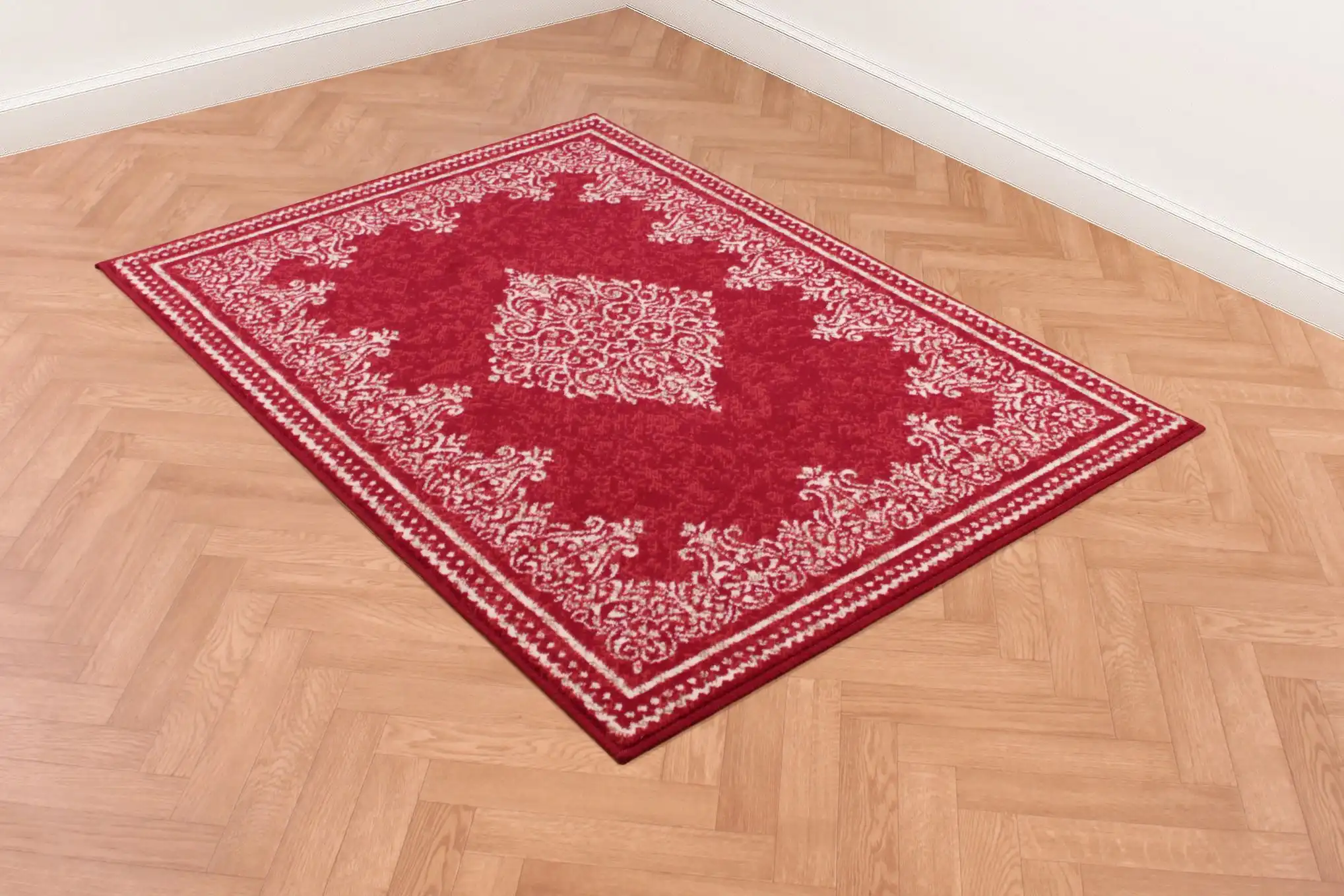 Traditional Poly Douglas Red Rug - Image 4