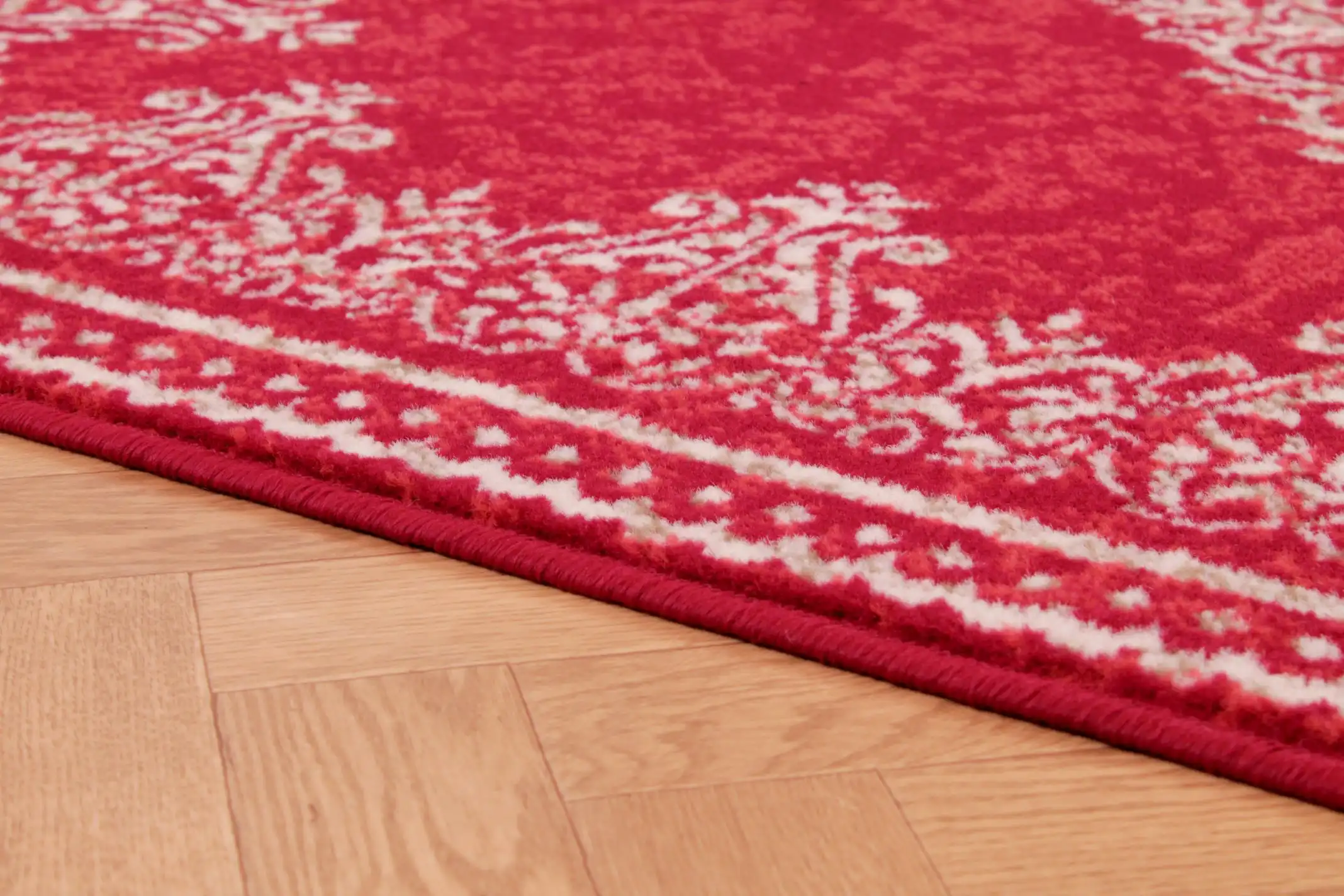 Traditional Poly Douglas Red Rug - Image 5