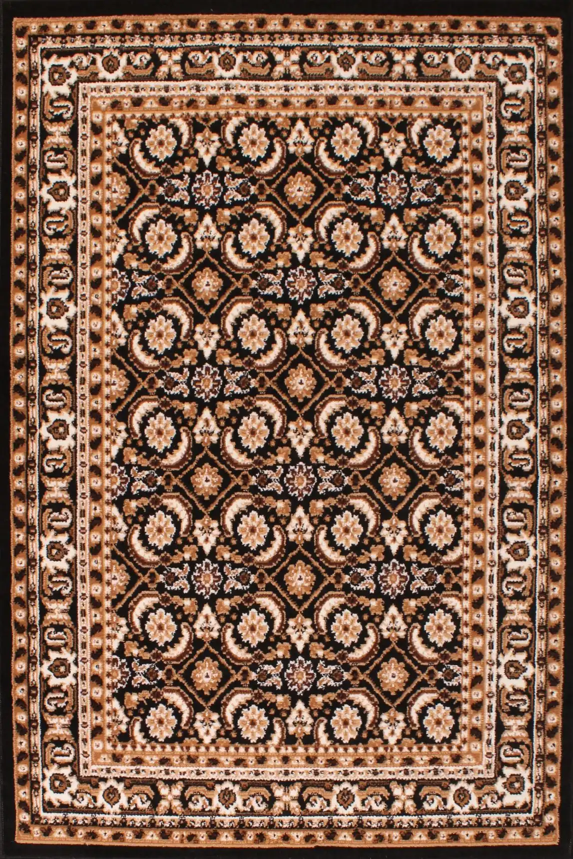 Traditional Poly Esta Black Rug - Image 2