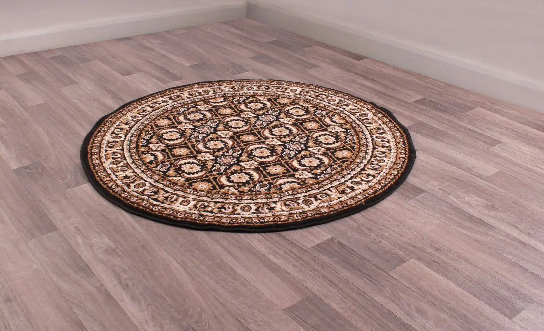 Traditional Poly Esta Black Rug - Image 5