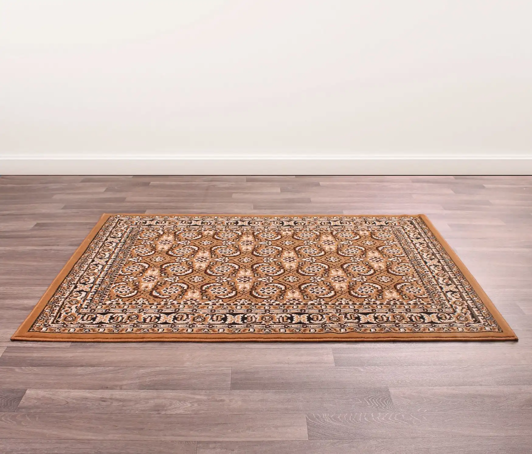 Traditional Poly Esta Gold Rug