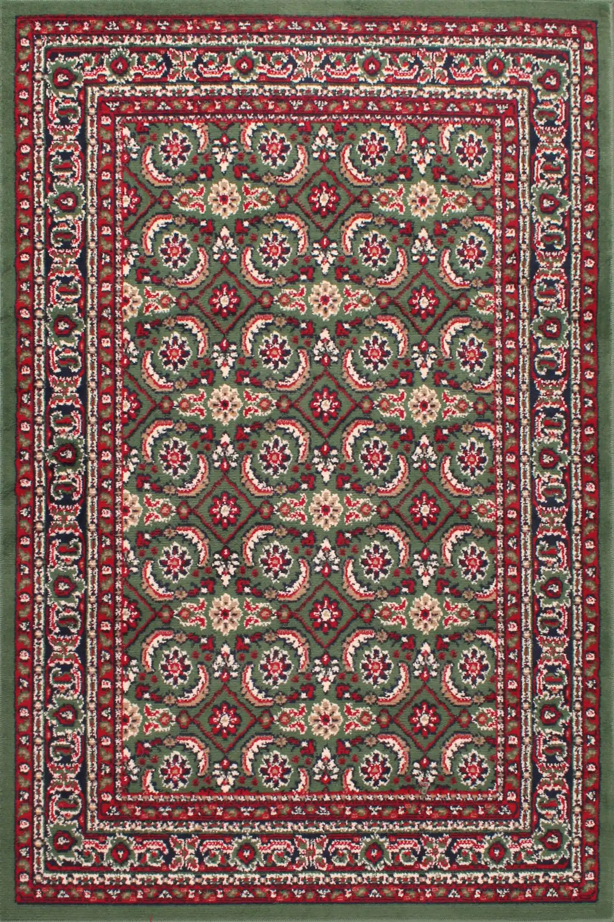 Traditional Poly Esta Green Rug - Image 2